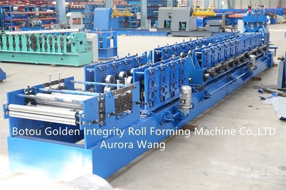 15kw CZ Purlin Roll Forming Machine 15-20m / min Steel Frame Roll Forming Machine