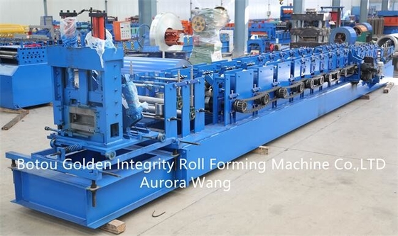 15kw CZ Purlin Roll Forming Machine 15-20m / min Steel Frame Roll Forming Machine