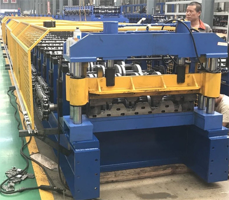Kontrol PLC Otomatis Mesin Pembentuk Dek Logam Penggerak hidraulik 37kw