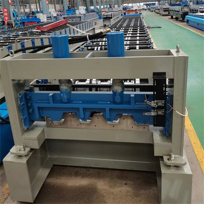 Mesin Roll Forming Lantai Baja Warna Decking 0.8-1.5mm Tebal