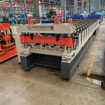 Mesin Roll Forming Lantai Logam Komposit Sistem Operasi Delta PLC