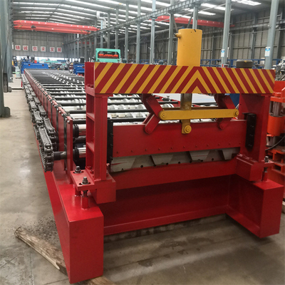 GI Steel Deck Roll Forming Machine Untuk Bahan Konstruksi Baja