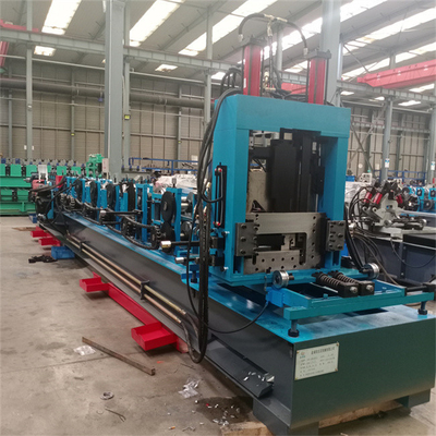 80-300mm CZ Purlin Roll Forming Machine Untuk Bahan Bangunan