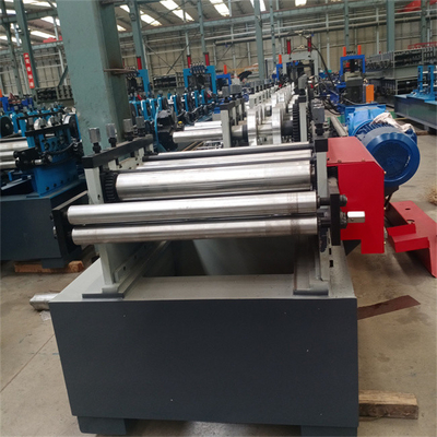 Bingkai Saluran CZ Purlin Roll Forming Machine 22KW Sistem Kontrol PLC