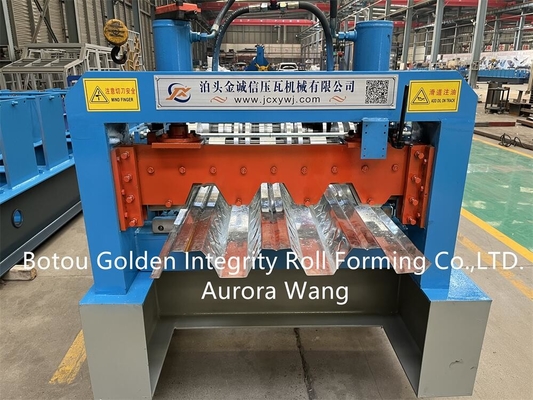 Mesin Roll Forming Lantai JCX Decking Sistem Kontrol PLC Detla