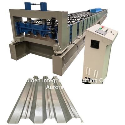 kumparan baja galvanis Floor Deck Forming Machine 380V 50Hz 3 fase