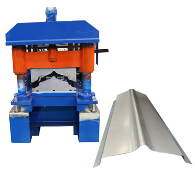 Lembaran Atap Logam Ridge Capping Mesin Roll Forming Setengah Putaran Ridge Hat Machine