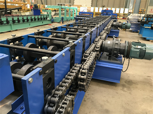 Bahan Bangunan Highway Guardrail Roll Forming Machine Ketebalan 1,5-4mm