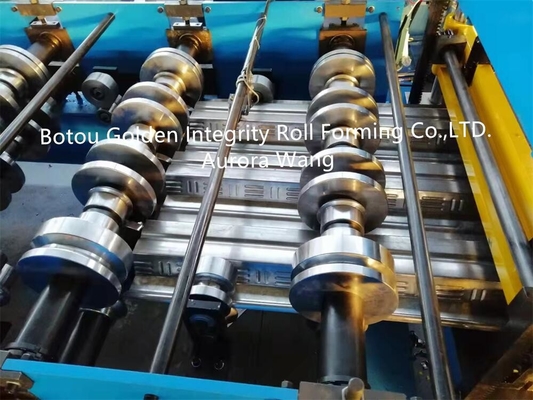 12-13m / Min Floor Deck Roll Forming Machine Untuk Pendukung Beton