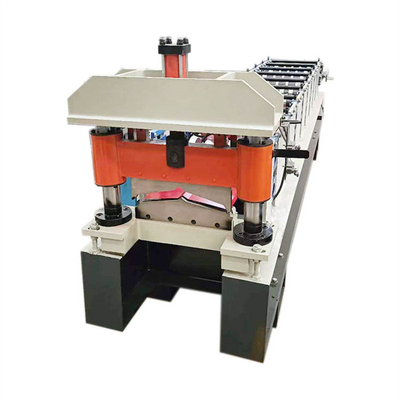 Warna Logam Baja Arch Ridge Cap Roof Roll Forming Machine Untuk Ridge Capping Tile