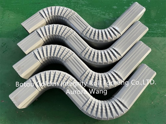 Mesin Roll Forming Pipa Baja Galvanis Downspout 20m / Min Untuk Atap