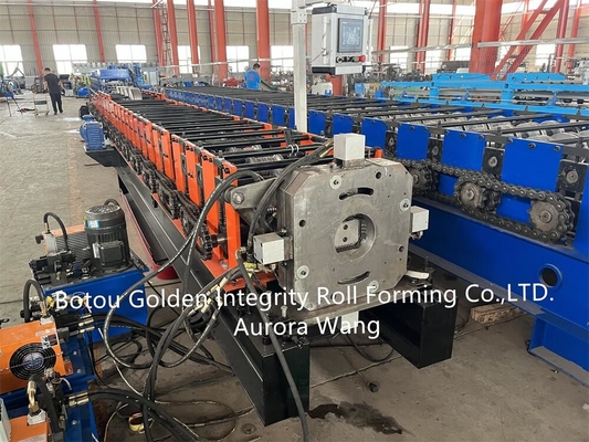 Gutter Downpipe Forming Machine No.45 Steel Roller Dengan Hard Chromized