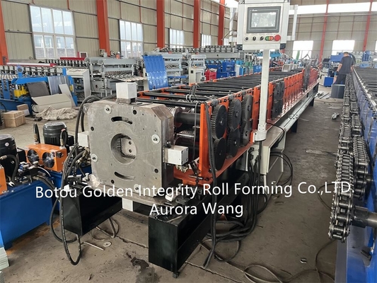 Gutter Downpipe Forming Machine No.45 Steel Roller Dengan Hard Chromized