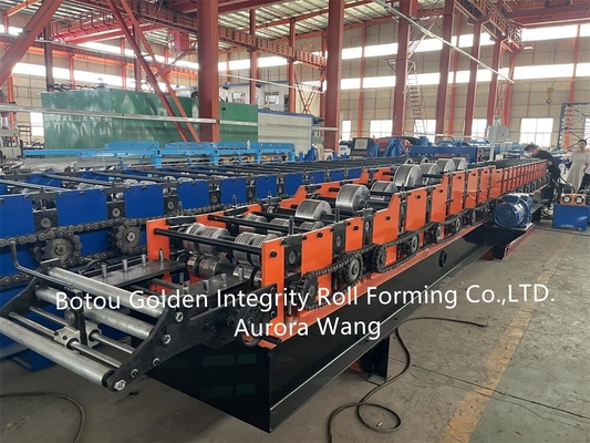 Gutter Downpipe Forming Machine No.45 Steel Roller Dengan Hard Chromized