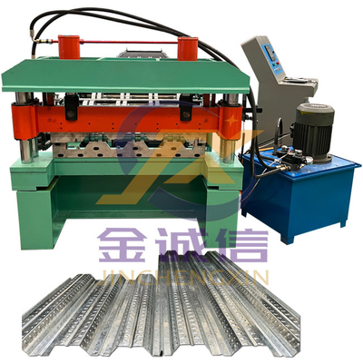380V 50Hz Lantai Decking Roll Forming Machine Metal Deck Forming Machine