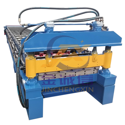 15m / mnt Cold Roll Forming Equipment rib Metal Roof Panel Making Machine