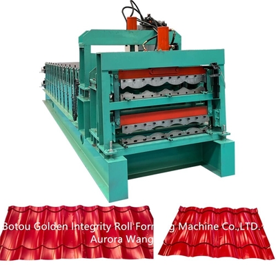 Mesin Pembuat Ubin JCX 1200mm Panel Atap Mesin Roll Forming