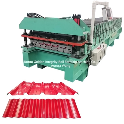 12m / Min Metal Roofing Roll Mantan Mesin Pembentuk Ubin ISO9001 CE