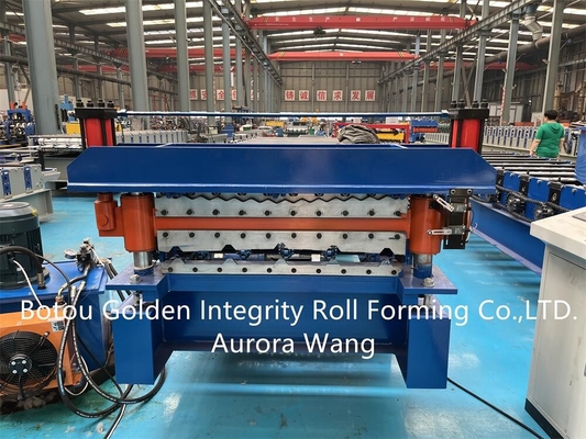 Mesin Roll Forming Dingin Lapisan Ganda Baja kelas 12-18m / mnt G235