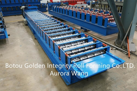 3m / Min 686 IBR Roof Sheet Forming Machine Untuk Lebar 1000mm / 1200mm