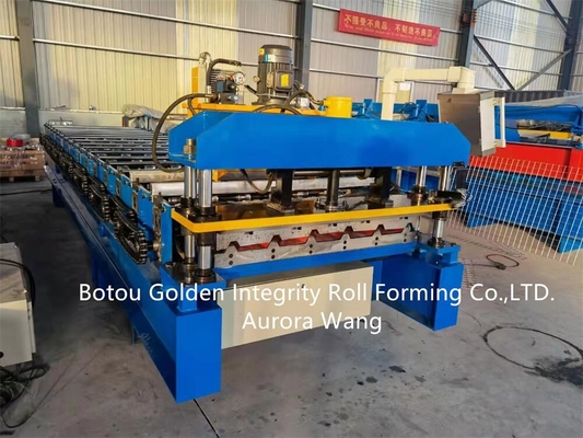 12 m / mnt Panel Atap Mesin Roll Forming Mesin Trapesium IBR Rolling