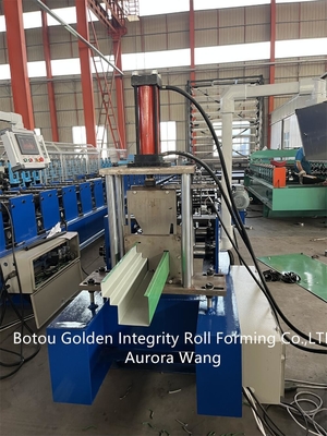 380V 50Hz 3 Fase Mesin Pembuat Talang Portabel 8-12 M / Menit