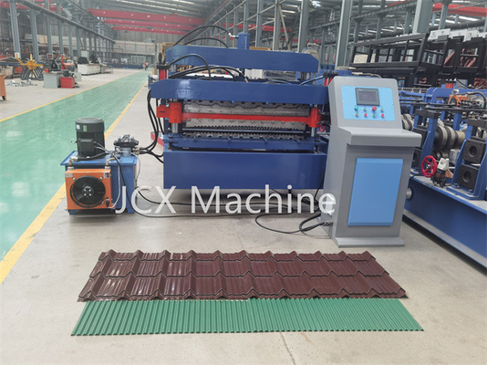 Mesin Roll Forming Ganda Kebisingan Rendah 8-12m / Min Untuk Solusi Standar