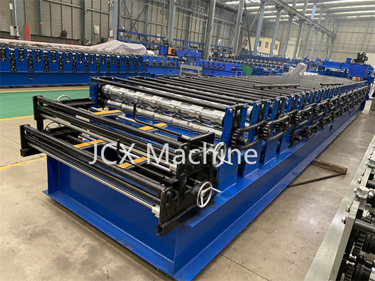 Mesin Roll Forming Ganda Kebisingan Rendah 8-12m / Min Untuk Solusi Standar