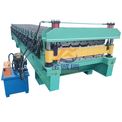 0.3-0.8mm Double Layer Roll Forming Machine Mesin Pembuat Atap Logam