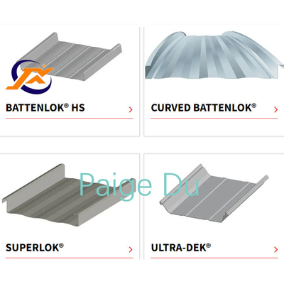 Doublelock Aluminium Alloy Standing Seam Forming Machine 1mm untuk Atap