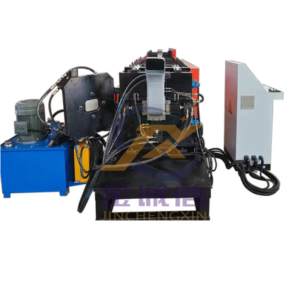 Hidrolik Cut Downspout Pipe Roll Forming Machine Kontrol CNC Hemat Energi