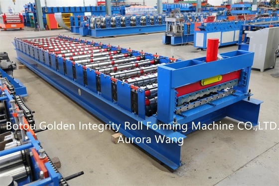 14-16m / Min Shutter Roll Forming Machine Layar Sentuh Standar CE Eropa HMI