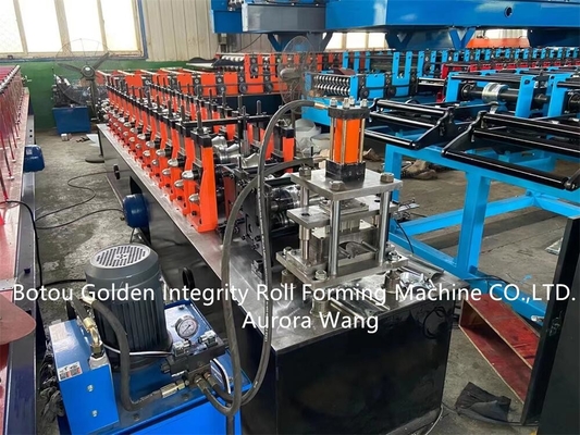 8-12m / Min Shutter Door Roll Forming Machine Iron Roller Shutter Slat Machine