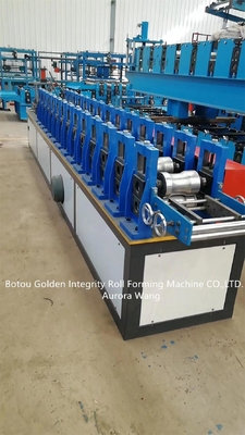 4KW Shutter Door Roll Forming Machine Mould Cutting Kontrol PLC
