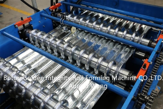 20m / mnt Mesin Roll Forming Lembaran Bergelombang Mesin Pembuatan Lembaran CE Bergelombang
