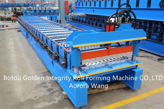 20m / mnt Mesin Roll Forming Lembaran Bergelombang Mesin Pembuatan Lembaran CE Bergelombang