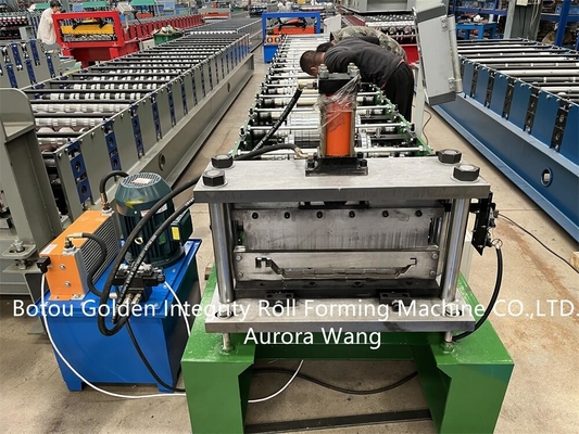 PPGI Standing Seam Roll Forming Machine 0.4-1mm Profil Mesin Roll Forming