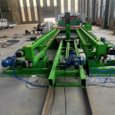 Warna Baja Lembaran Logam Dipotong Untuk Panjang Mesin Kontrol PLC 30KW