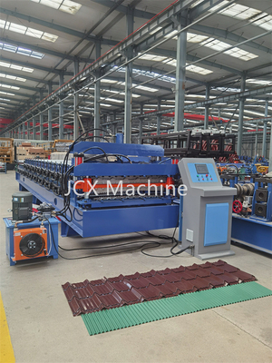 Mesin Roll Forming Panel Atap Kecepatan Tinggi Otomatis Double Layer 4KW Motor Hidrolik