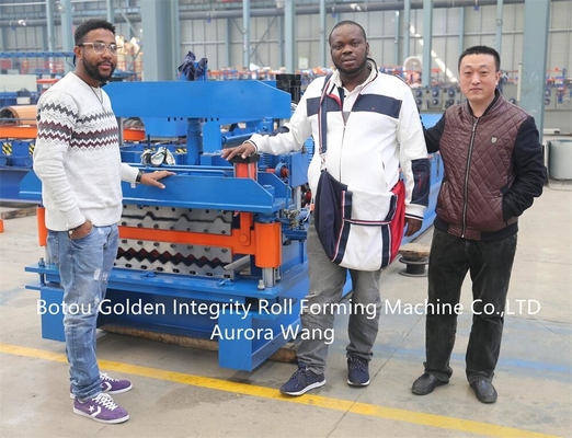 Hot Sale double layer roofing sheet roll forming machine untuk produksi trapesium dan lembaran bergelombang