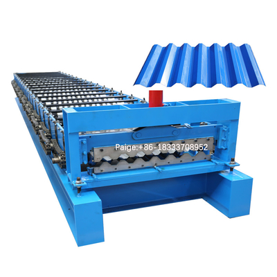 750 jenis Aluminium steel Trapesium Cladding Wall Panel Roll Forming Machine