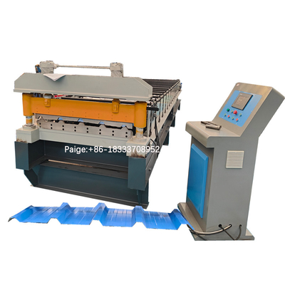 Mesin Roll Forming Panel Baja Bergelombang Lembaran Logam Mesin Roll Forming Atap