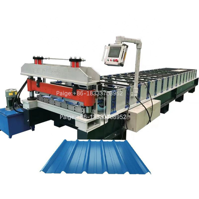 Profil R Panel Atap Logam Mesin Roll Forming Mesin Panel Atap Logam