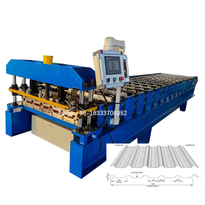 Bentuk Trapesium Mesin Roll Forming Atap Logam Mesin Atap Baja Roll Forming