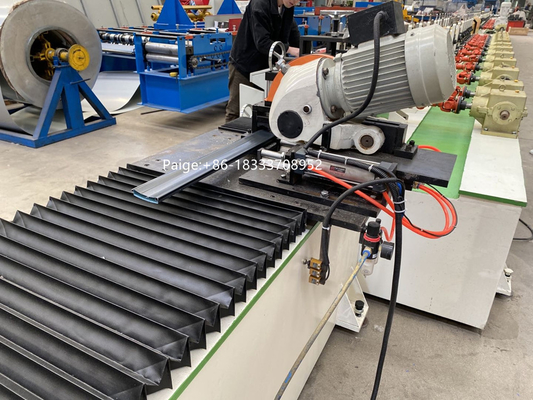 55/77/89 jenis double layer slat pu foam rolling shutter door roll forming machine