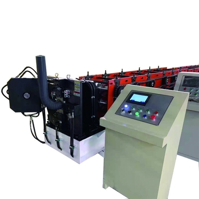 JCX Rain Gutter Roll Forming Machine 10-15m / mnt Ketebalan 0,5-0,8mm