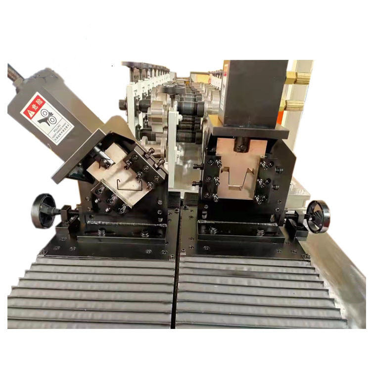 Double Line Metal Stud Dan Track Drywall CU Omega L Angle Profile Roll Forming Machine