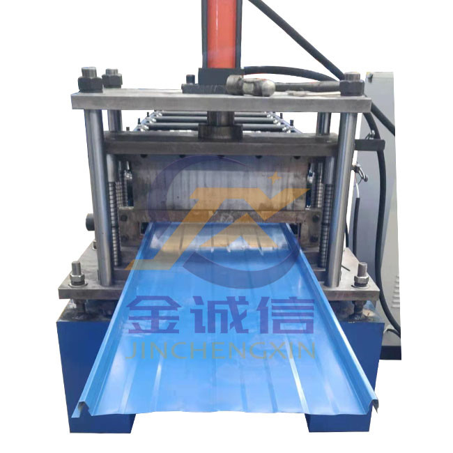 15-20m / mnt Standing Seam Roof Tile Roll Forming Machine Untuk Konstruksi Sipil