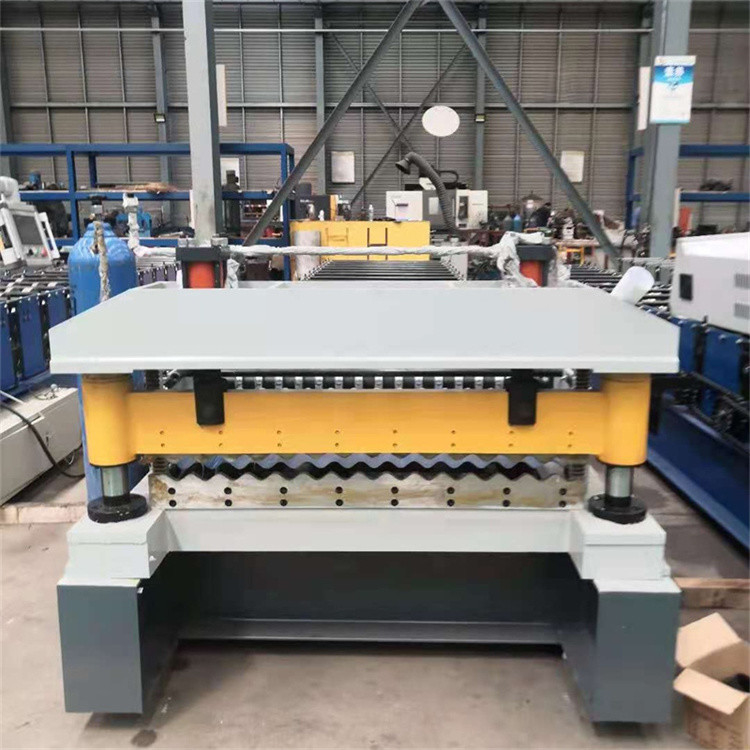 Lembaran Atap Baja Warna Logam Mesin Roll Forming Lembaran Bergelombang Untuk Bahan Bangunan