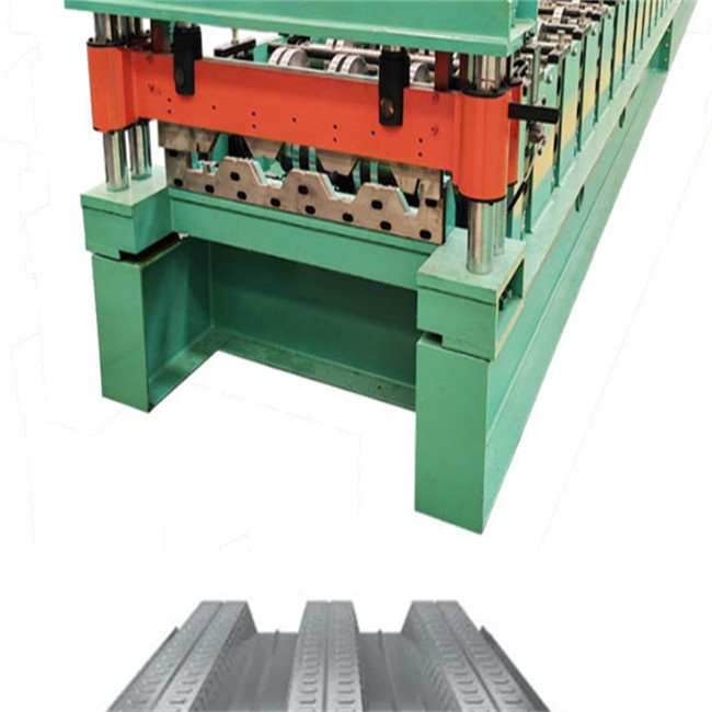 0.8mm-1.5mm Lantai Decking Roll Forming Machine galvanis Kecepatan Tinggi